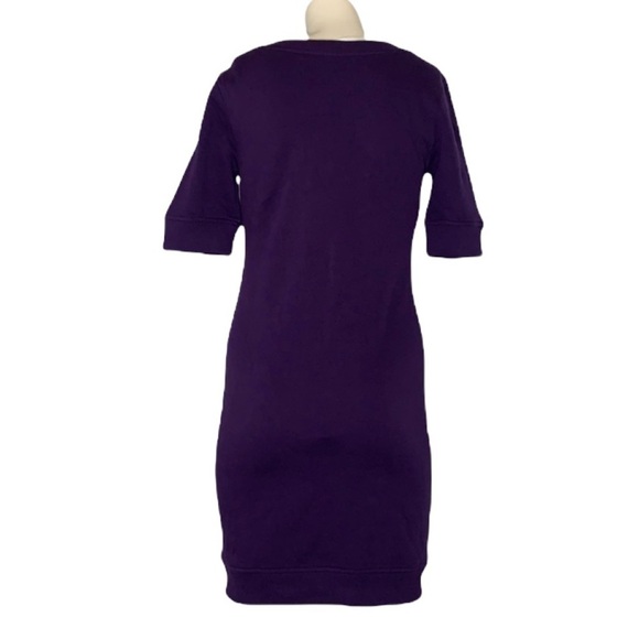 Love Moschino Purple short sleeve t-abirt sweatshirt dress size 2 NWT - Picture 8 of 12